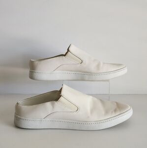 Vince Verrell Women's 7.5M White Slide Leather Casual Sneakers
